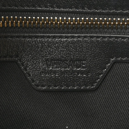 Versace Calfskin Quilted Greca Versace Small Goddess Tote Bag Black 6 of 10