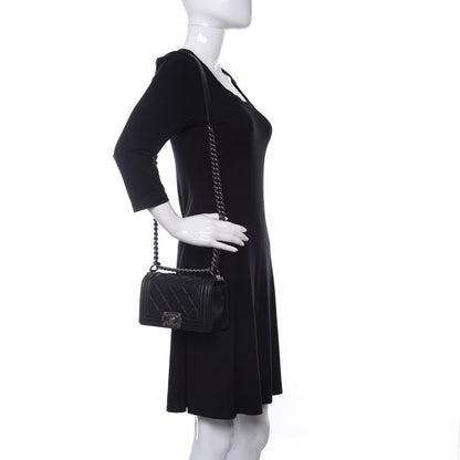 Chanel Calfskin Quilted Small Boy Flap Black 2 of 10
