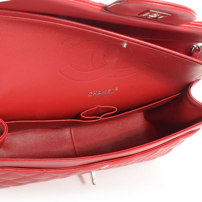 Chanel Lambskin Jumbo Double Flap Red 5 of 8