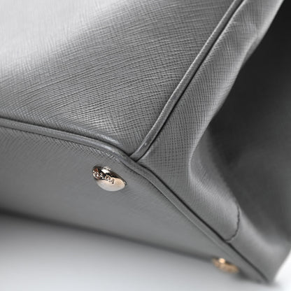Prada Saffiano Medium Galleria Double Zip Tote Marmo 14 of 19