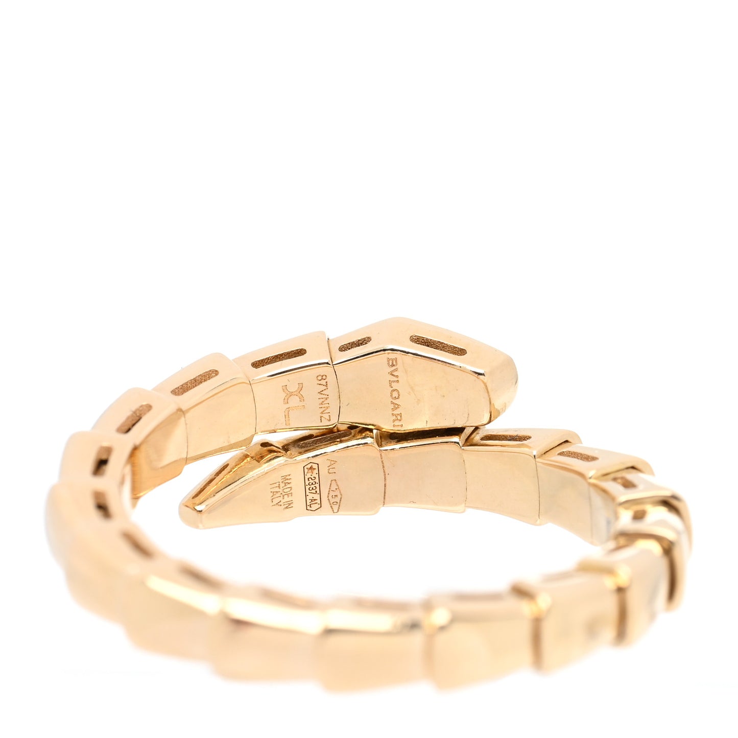 18K Yellow Gold Serpenti Viper Ring XL