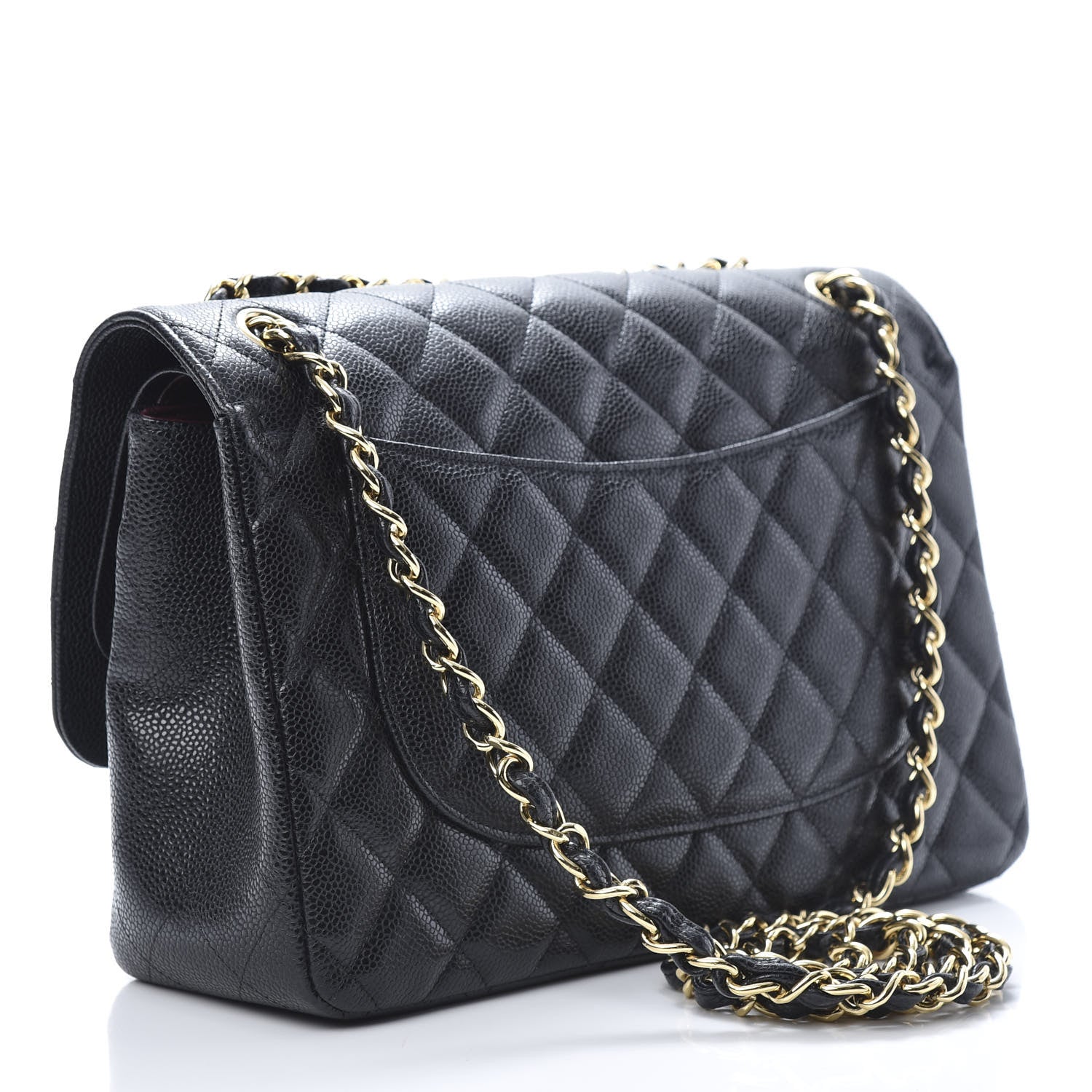 Chanel Caviar Quilted Jumbo Double Flap Black 3 of 10