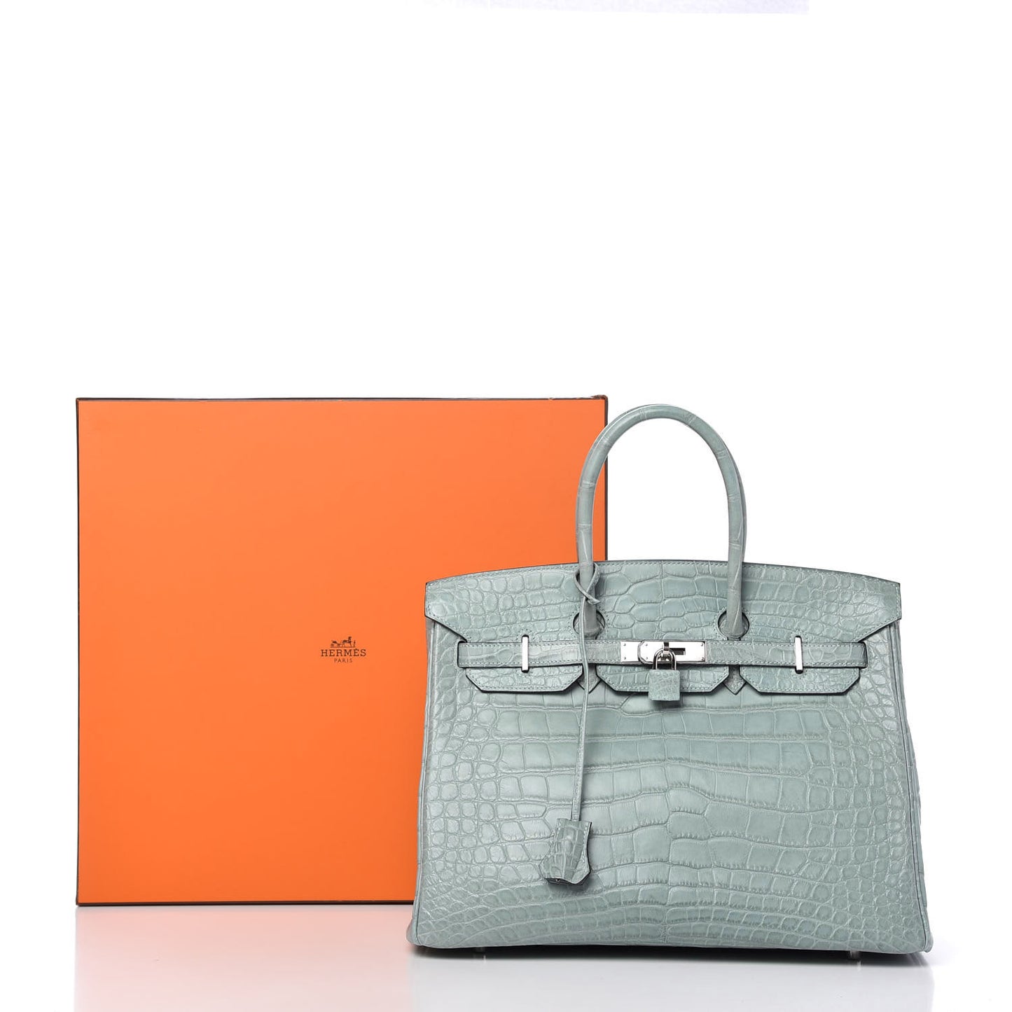 Matte Alligator Birkin 35 Ciel