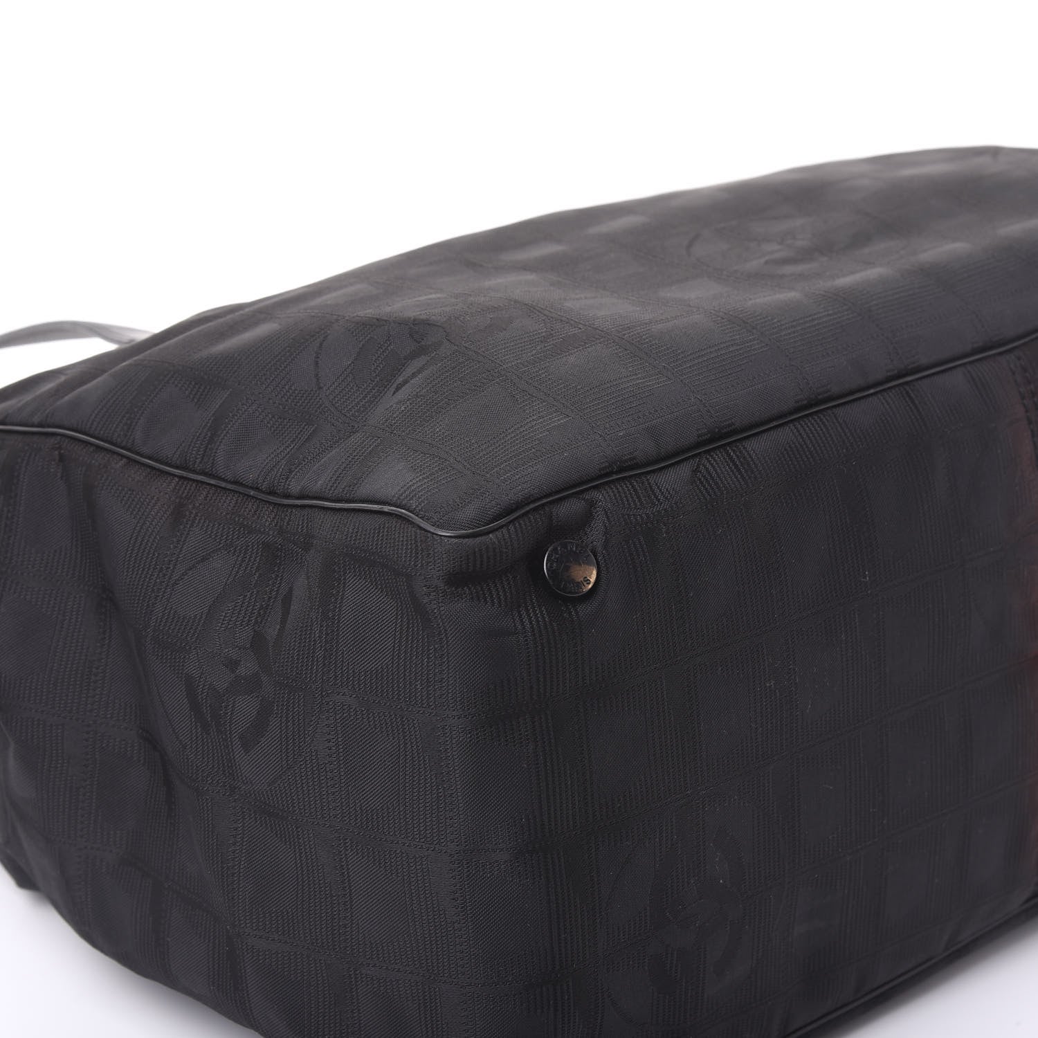 Chanel Nylon Large Travel Tote Black 5 of 12