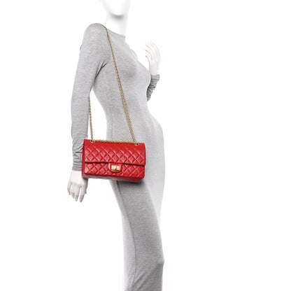 Chanel Aged Calfskin Quilted 2.55 Reissue 225 Flap Red 2 of 10