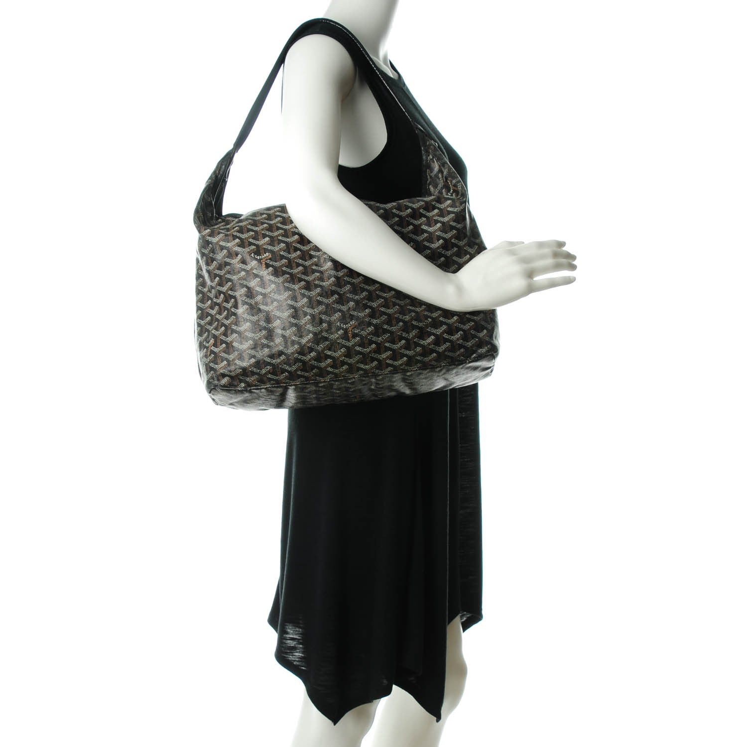 Goyard Goyardine Fidji Zip Hobo Black 2 of 8