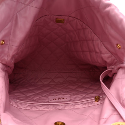 Chanel Shiny Calfskin Quilted Small Chanel 22 Lilac 6 of 11
