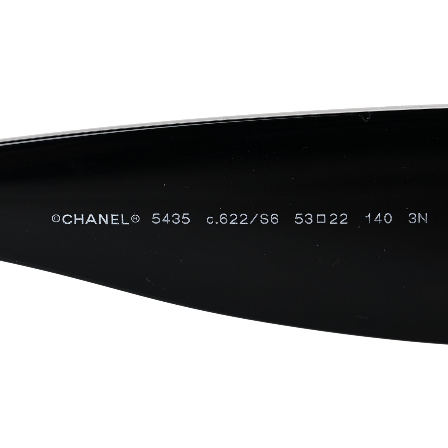 Chanel Acetate Rectangle Sunglasses 5435 Black 5 of 7