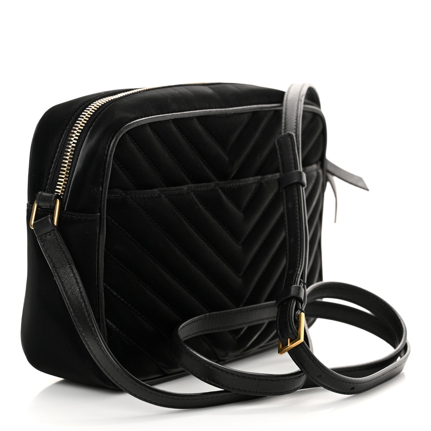 Saint Laurent Nylon Matelasse Monogram Lou Camera Bag Black 3 of 14