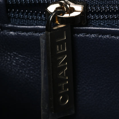 Chanel Washed Denim Quilted Mini Coco Handle Flap Blue 12 of 14