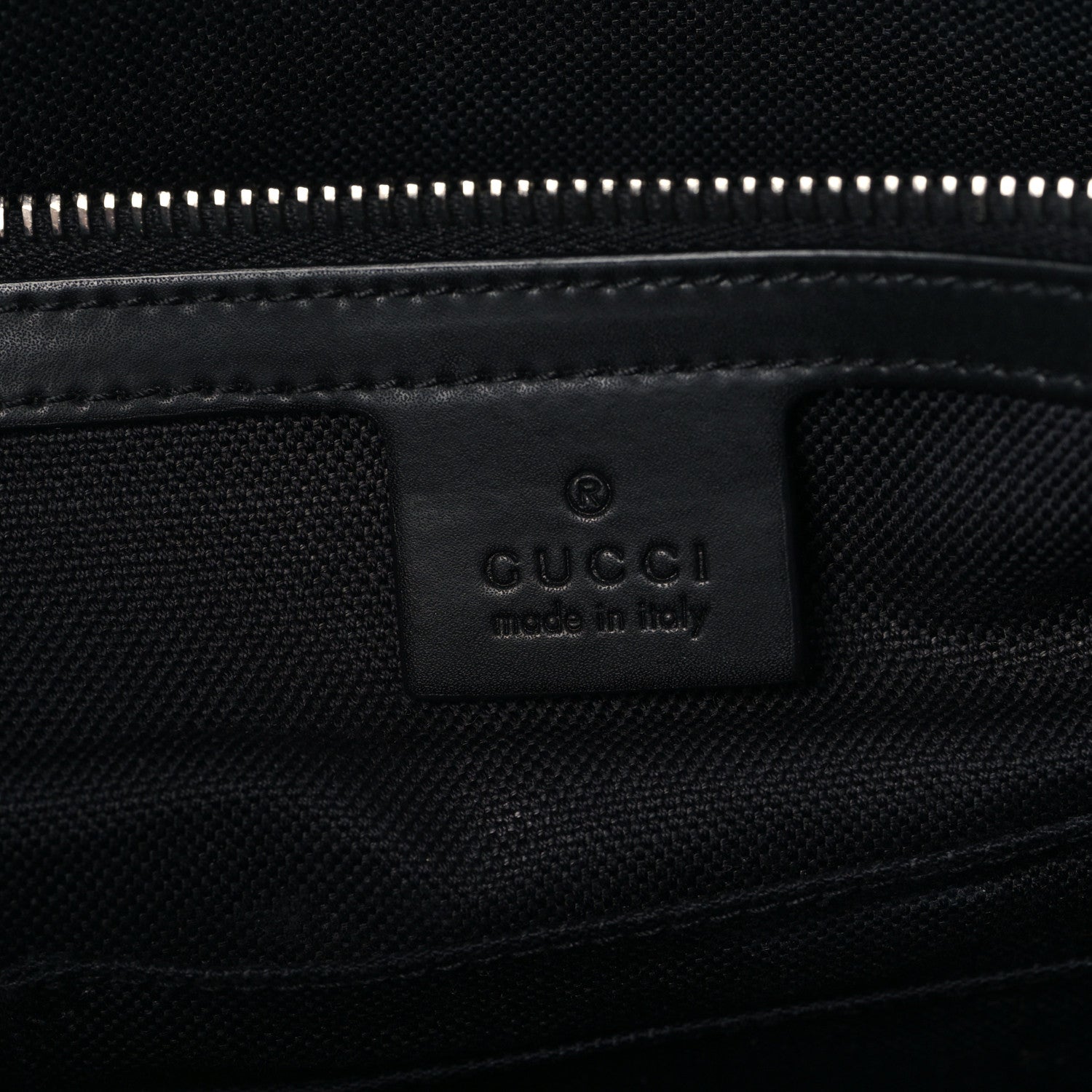 Gucci GG Supreme Monogram Appia Calfskin Web Briefcase Black 6 of 11