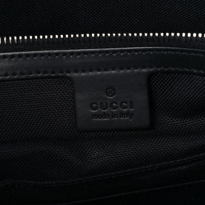 Gucci GG Supreme Monogram Appia Calfskin Web Briefcase Black 6 of 11