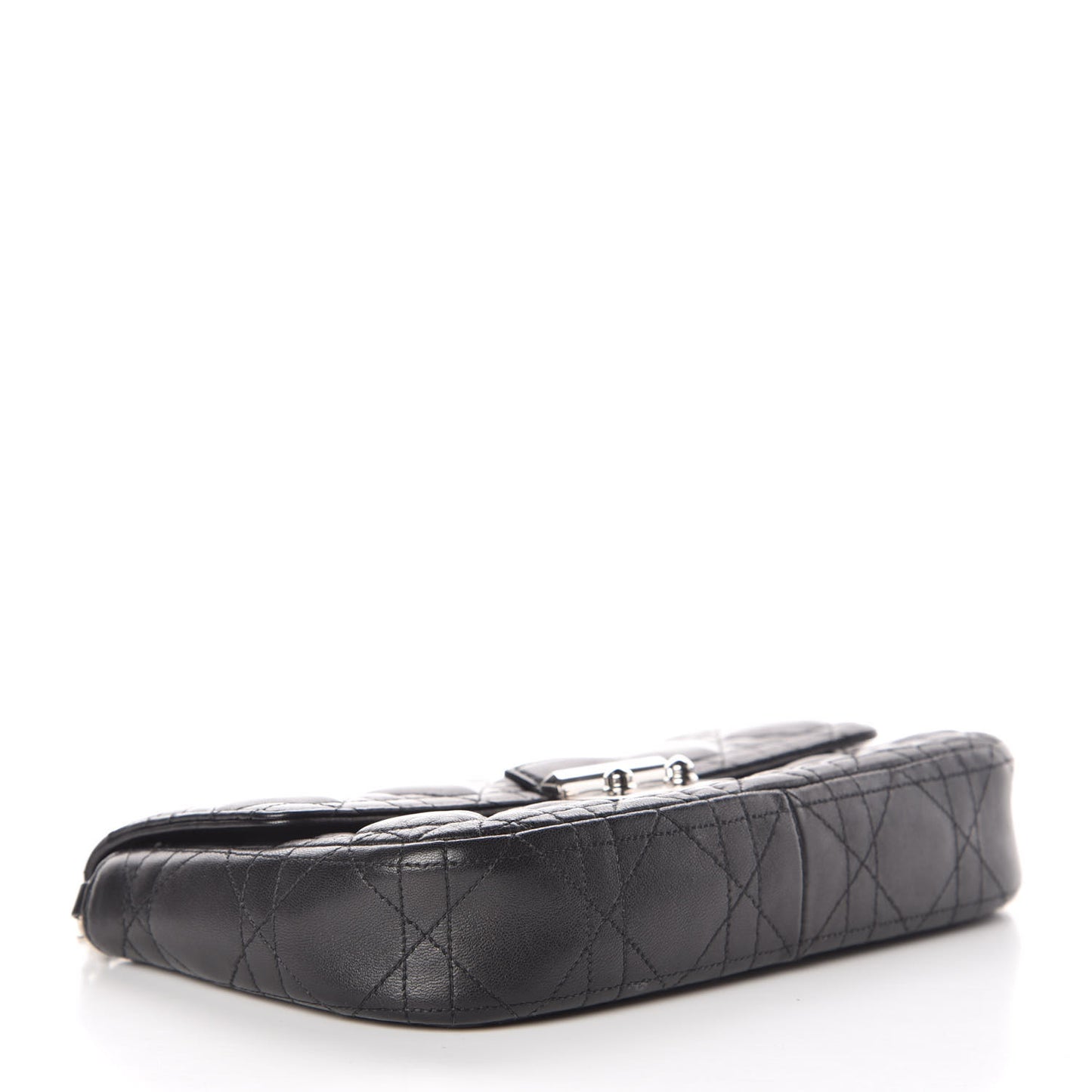 Lambskin Cannage Miss Dior Promenade Pouch Black