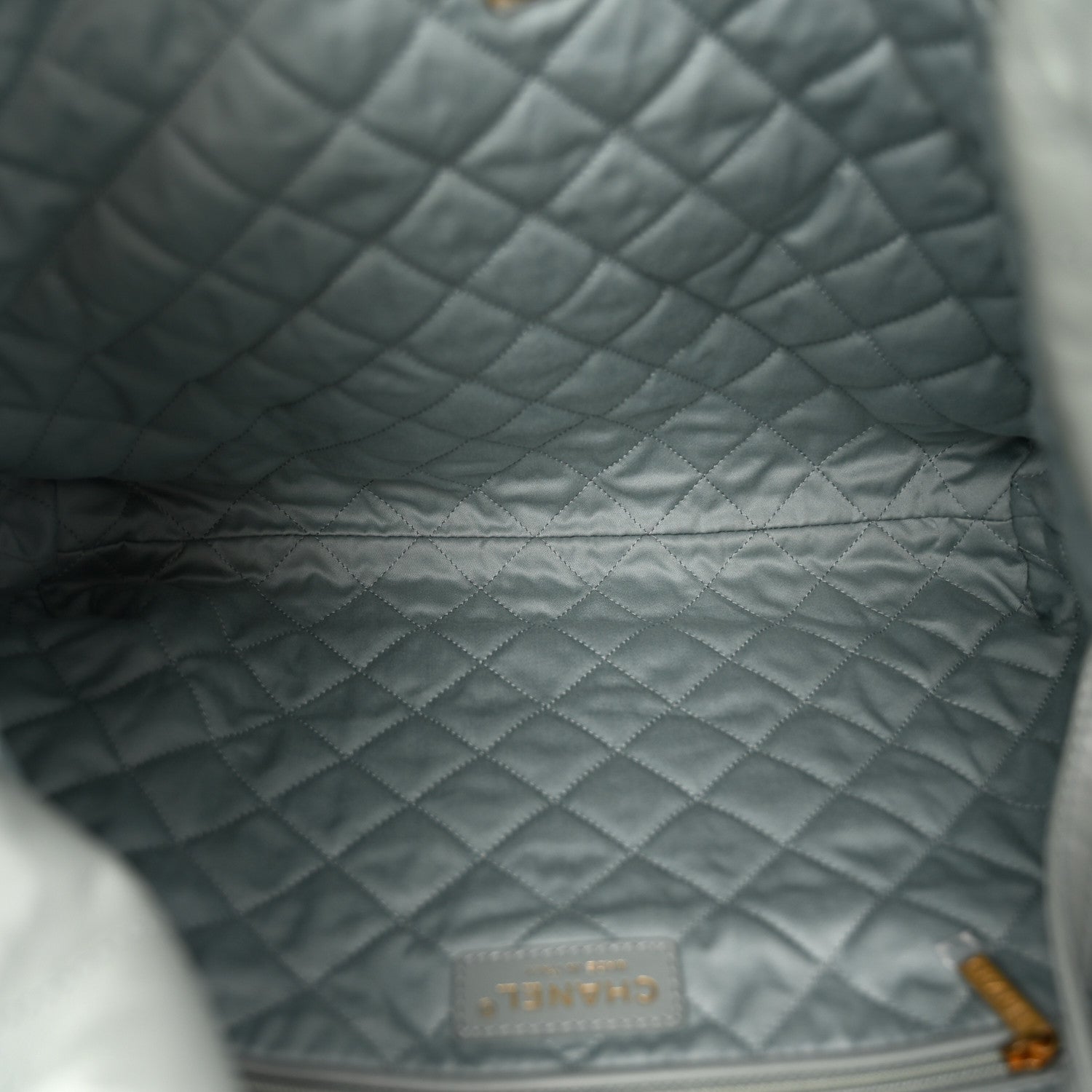 Chanel Shiny Calfskin Quilted Chanel 22 Light Blue 6 of 11