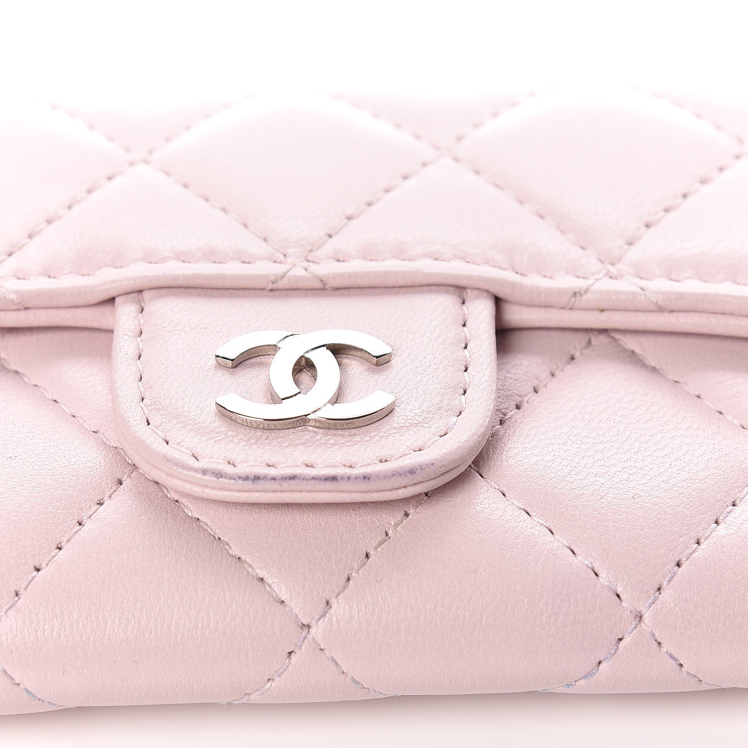 Chanel Lambskin Quilted Card Holder Light Pink 13 of 13