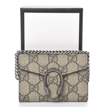 Gucci GG Supreme Monogram Dionysus Coin Purse Taupe 7 of 7