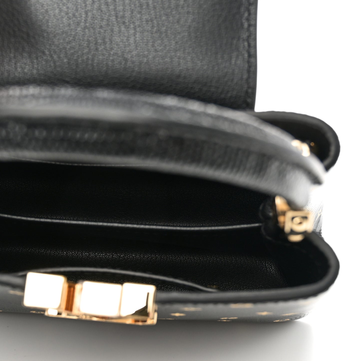 Lizard Capucines Mini Black