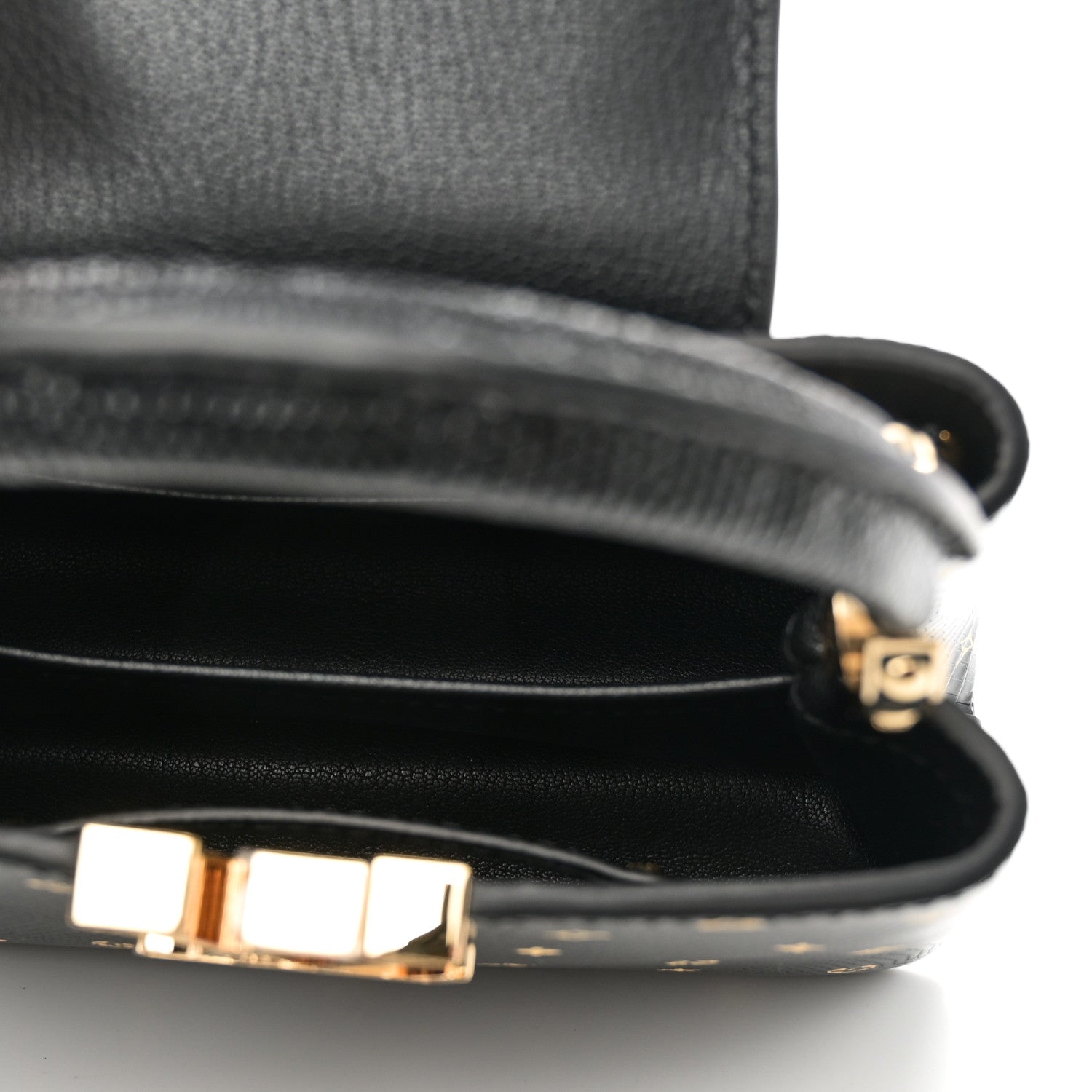 Louis Vuitton Lizard Capucines Mini Black 5 of 9