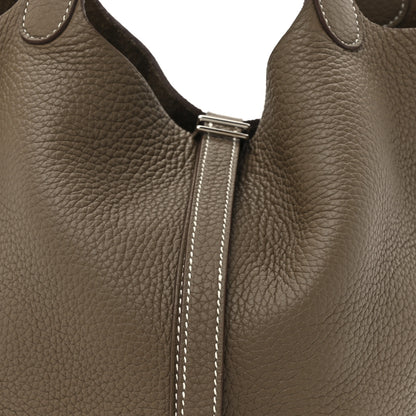 Hermes Taurillon Clemence Picotin Lock 22 MM Etoupe 8 of 10