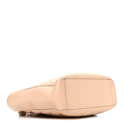 Chanel Caviar Quilted Petit Shopping Tote PST Beige Clair 4 of 10