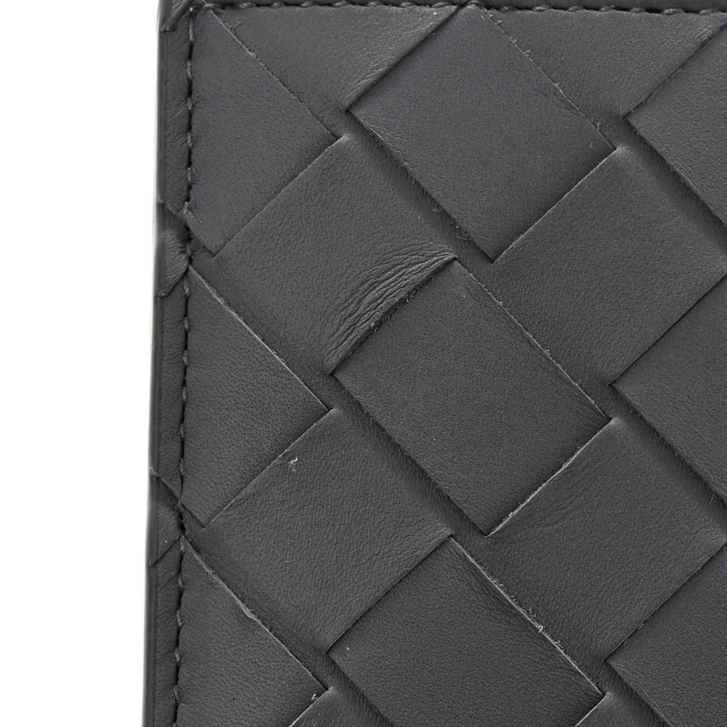Nappa Maxi Intrecciato Bi-Fold Wallet Thunder