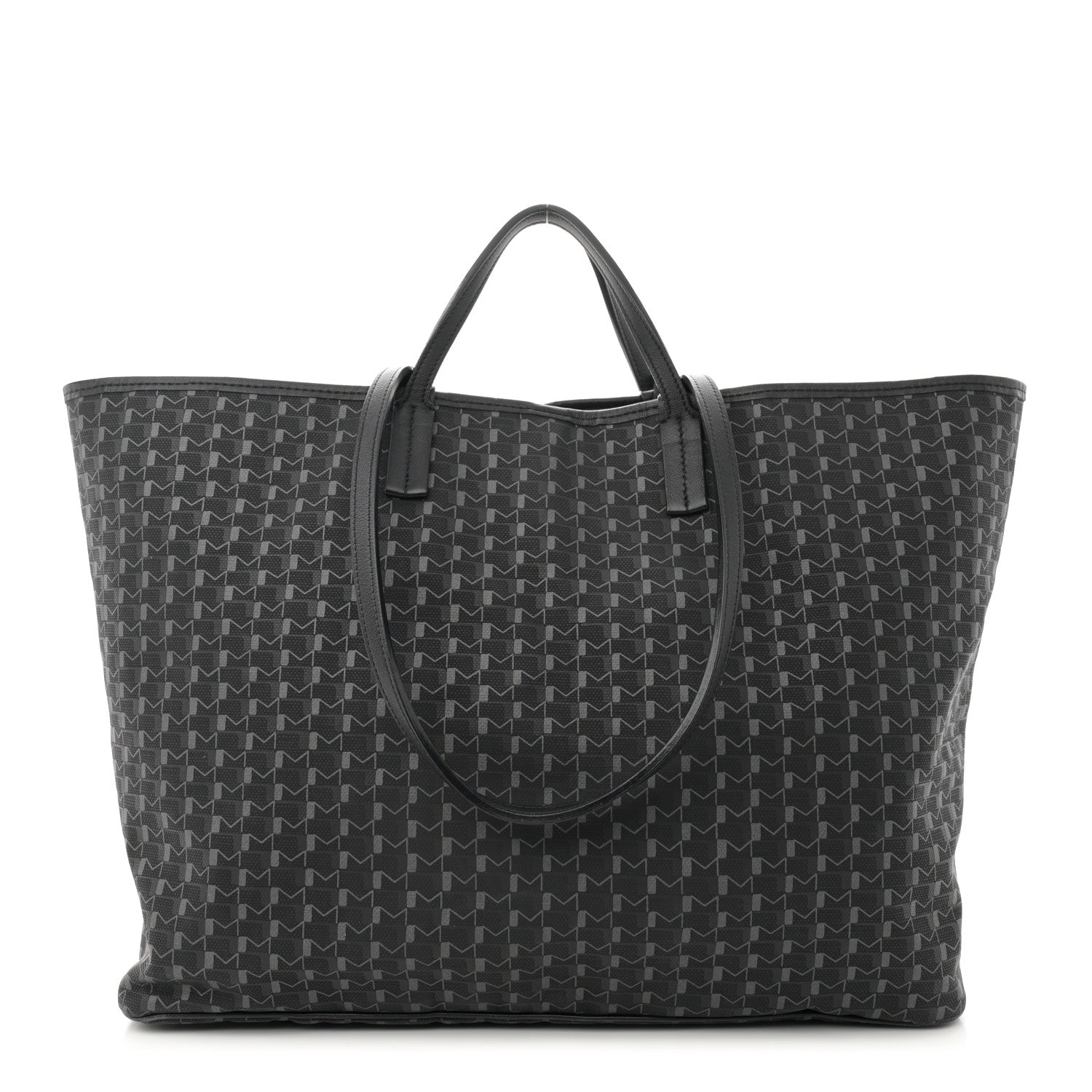 Moynat Calfskin Canvas 1920 M Monogram GM Tote Black Multicolor 1 of 12