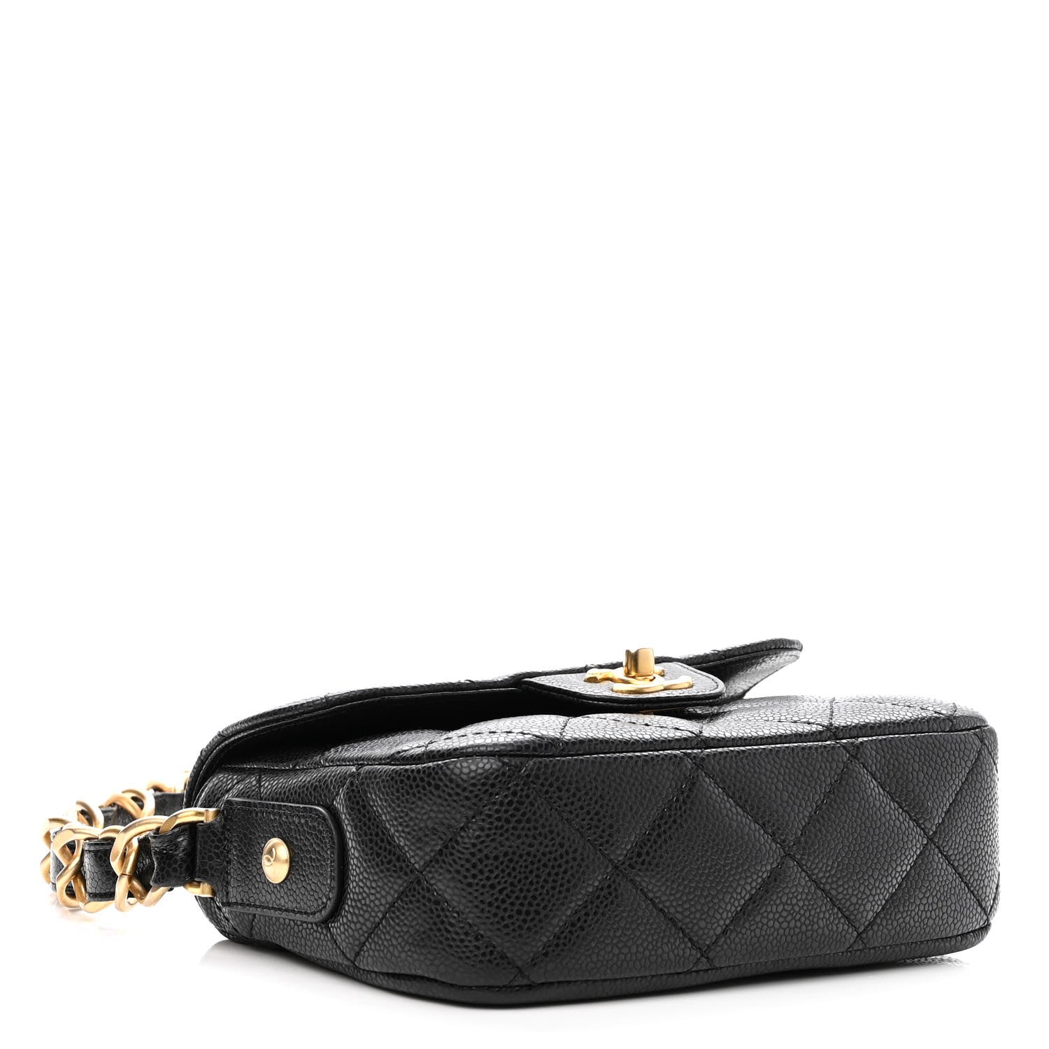 Chanel Caviar Quilted Mini Chain Flap Black 3 of 9