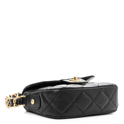 Chanel Caviar Quilted Mini Chain Flap Black 3 of 9