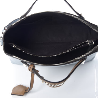 Fendi Vitello Dolce Chain Medium By The Way Boston Bag Azzurro Polvere Sand 7 of 10
