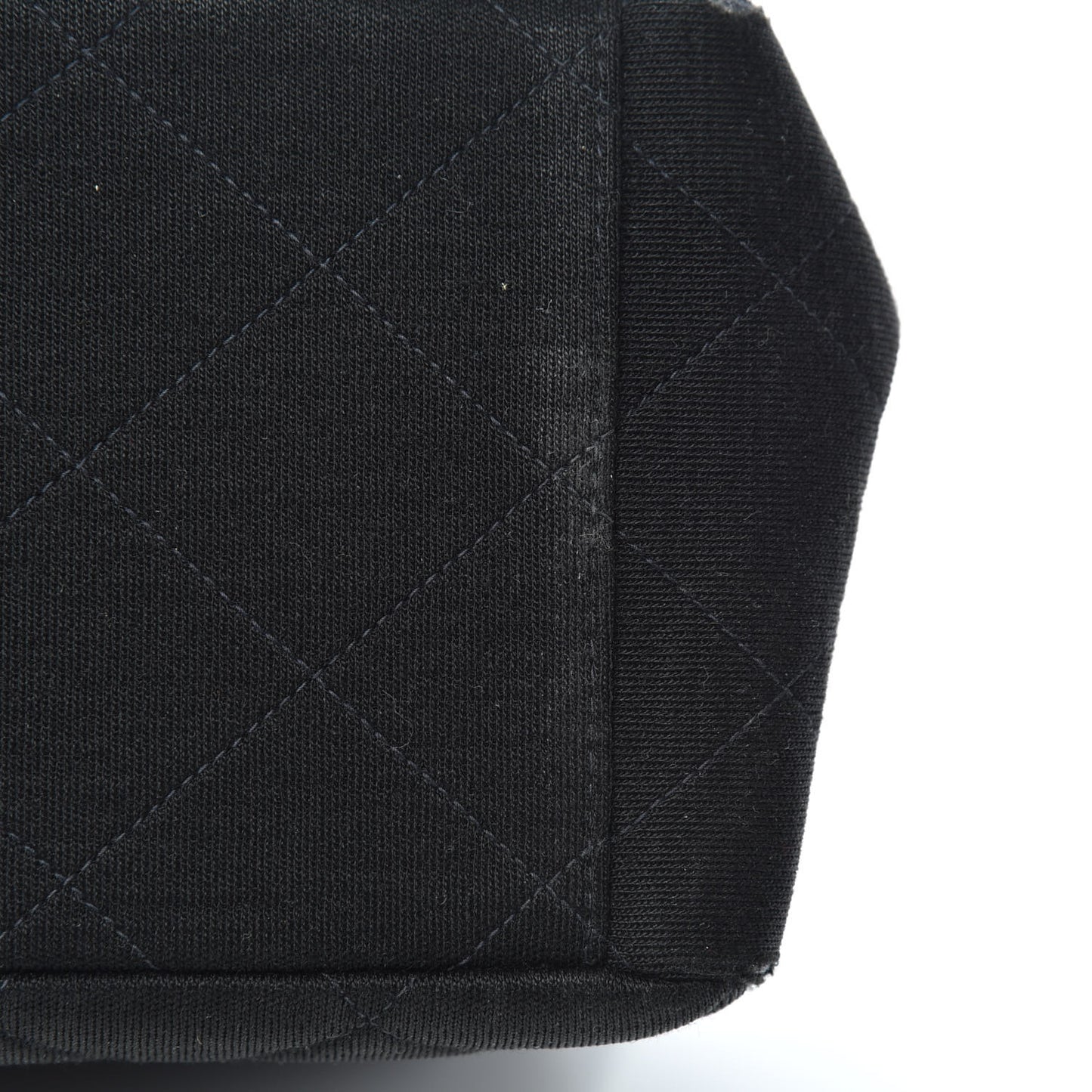 Jersey Quilted Double Sided Flap Black