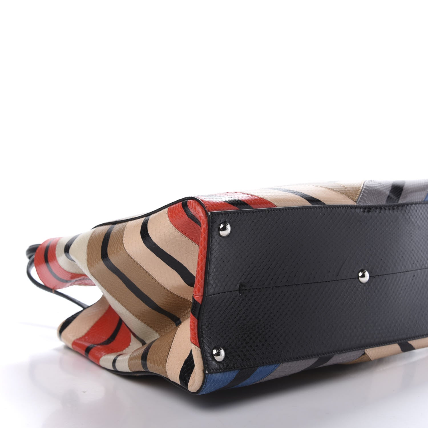 Fendi Ayers Printed Large 3Jours Tote Black Multicolor 6 of 10