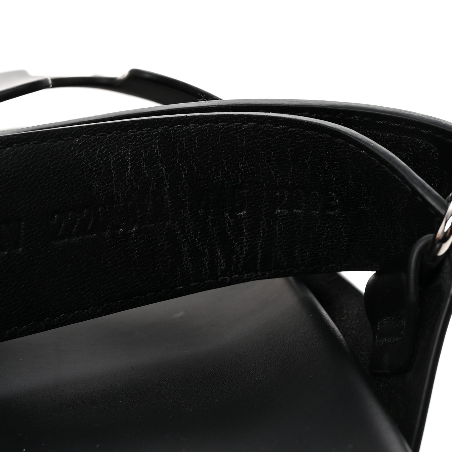 Calfskin Mens Chypre Sandals 44.5 Black