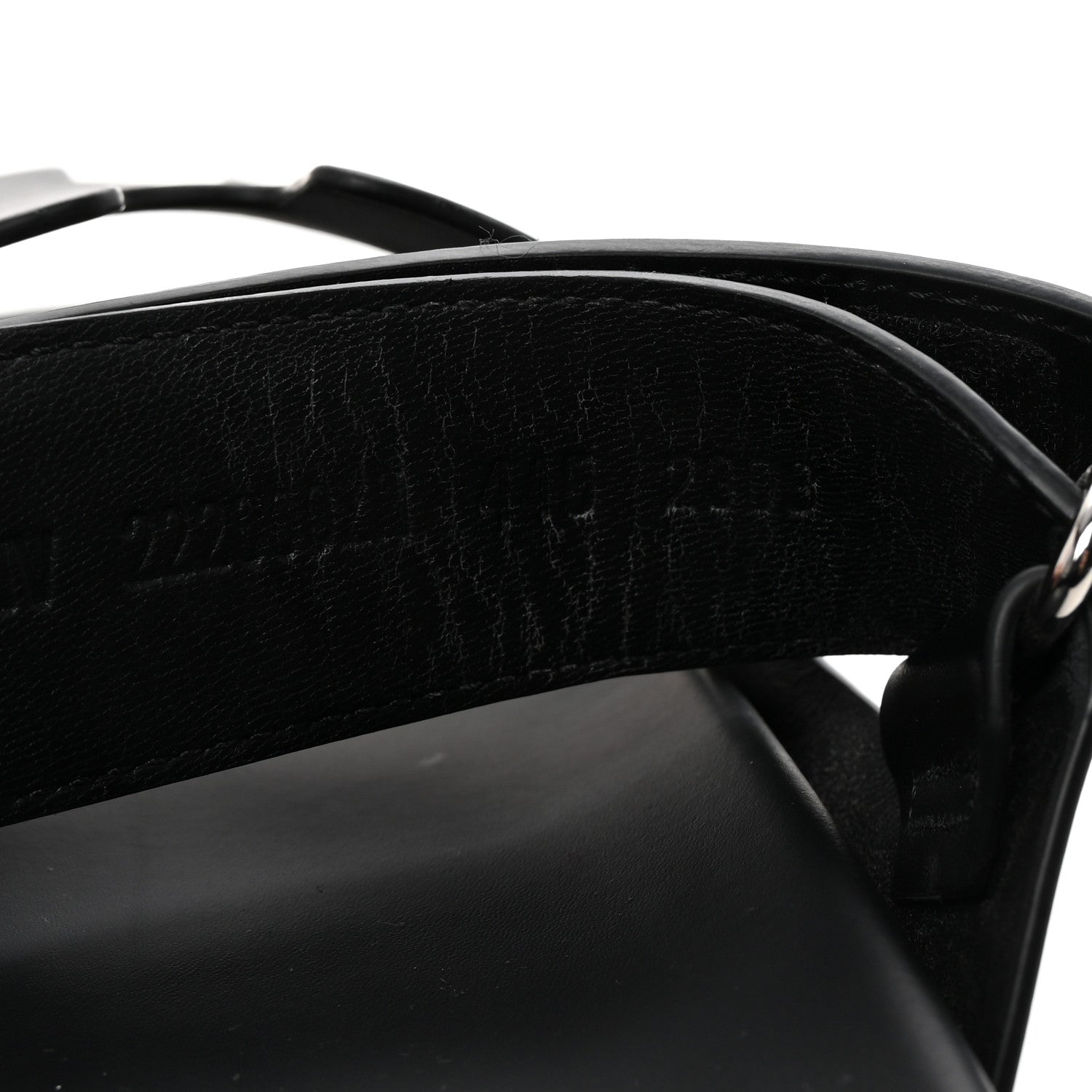 Hermes Calfskin Mens Chypre Sandals 44.5 Black 9 of 10