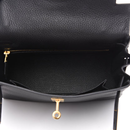 Hermes Togo Kelly Retourne 25 Black 4 of 9