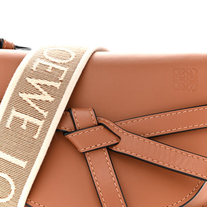 Loewe Calfskin Jacquard Mini Gate Dual Bag Tan 8 of 11