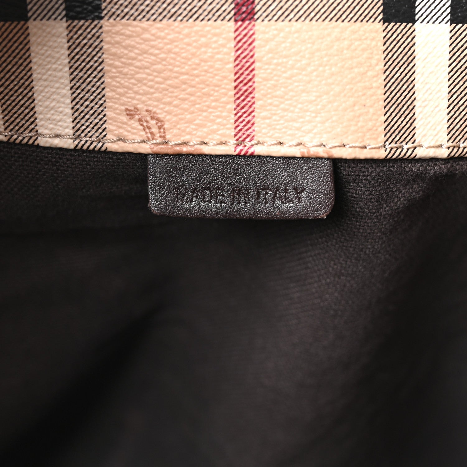 Burberry Haymarket Check Small Canterbury Tote Chocolate 7 of 15