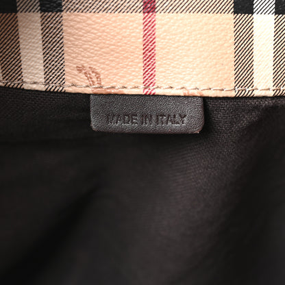 Burberry Haymarket Check Small Canterbury Tote Chocolate 7 of 15