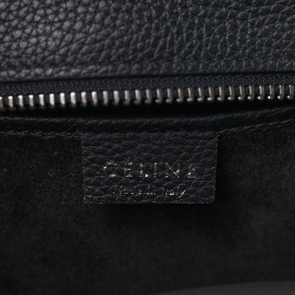 Celine Drummed Calfskin Nano Luggage Black 6 of 8