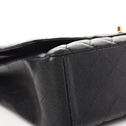 Chanel Caviar Quilted Maxi Double Flap Black 11 of 13