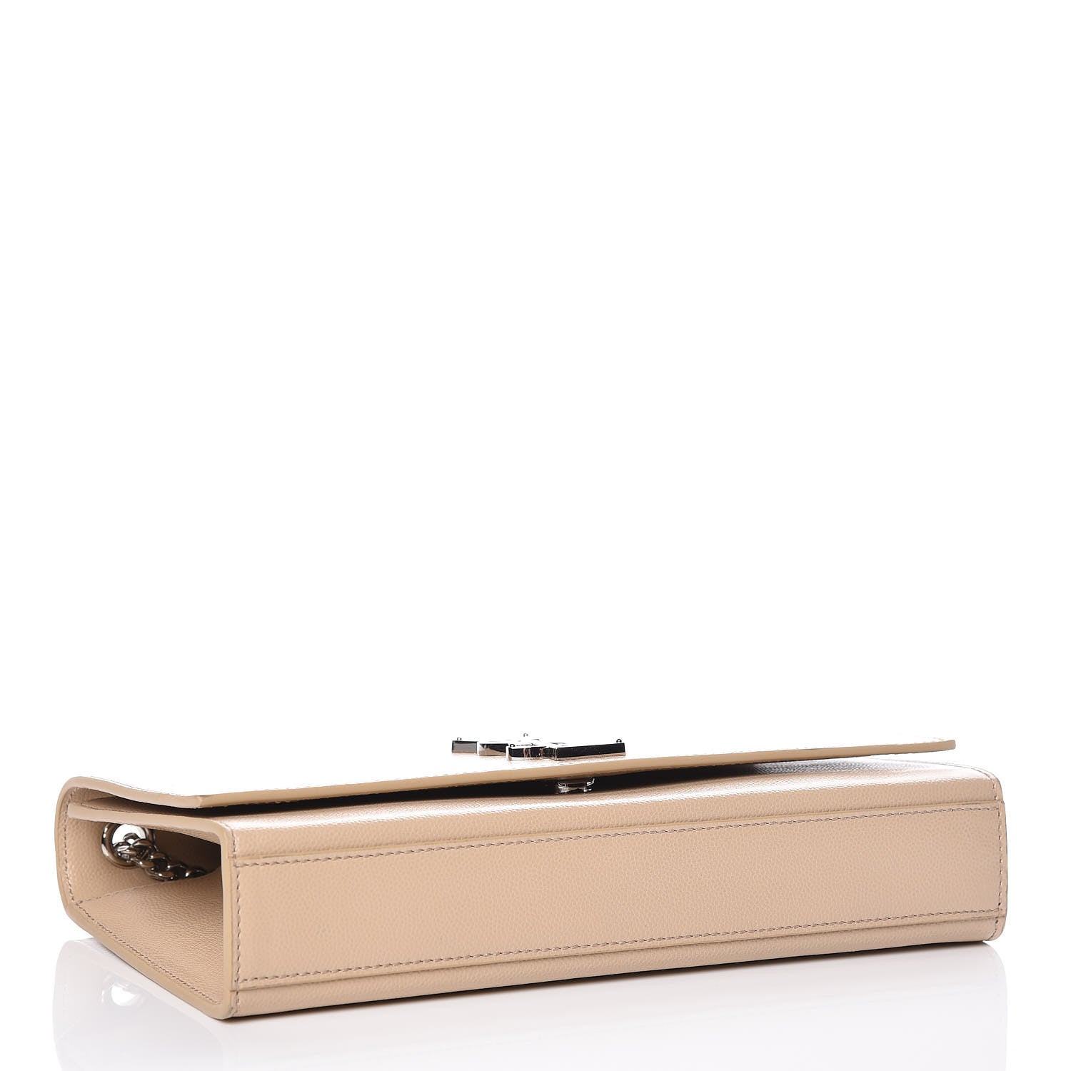 Saint Laurent Grain De Poudre Medium Monogram Kate Satchel Nude Powder 4 of 10