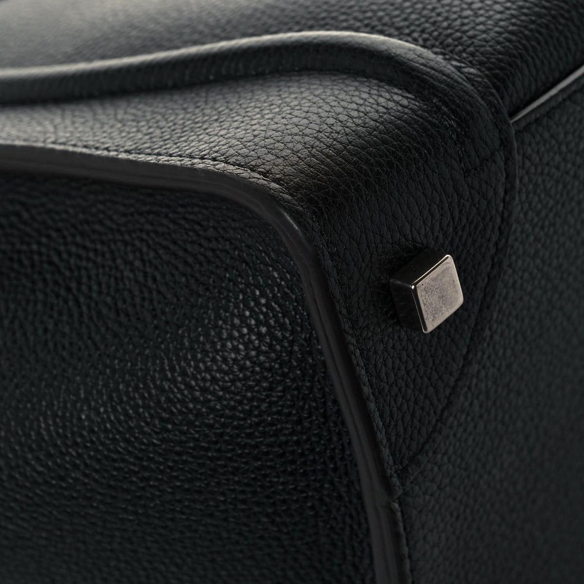 Celine Drummed Calfskin Mini Luggage Black 10 of 13