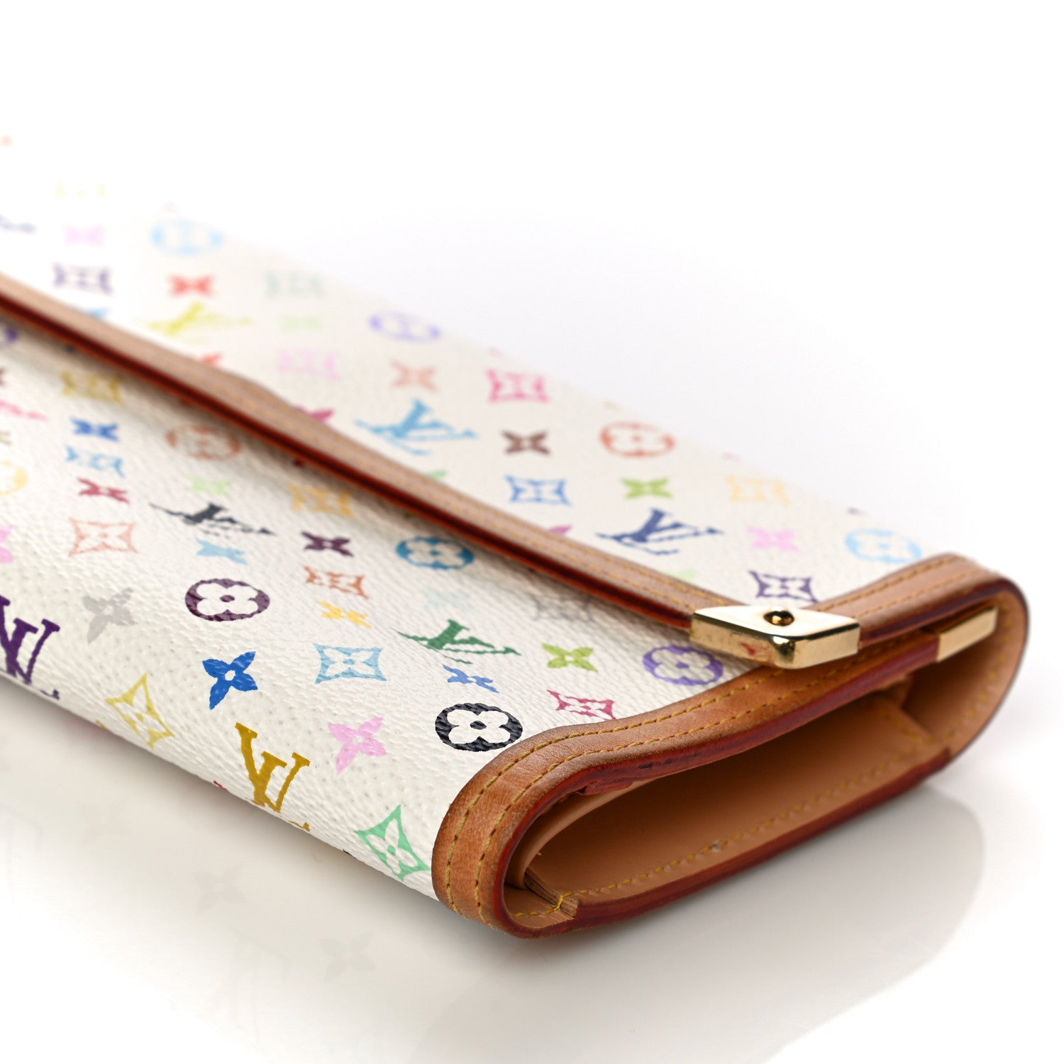 Louis Vuitton Monogram Multicolor Porte Tresor International Wallet White 9 of 23