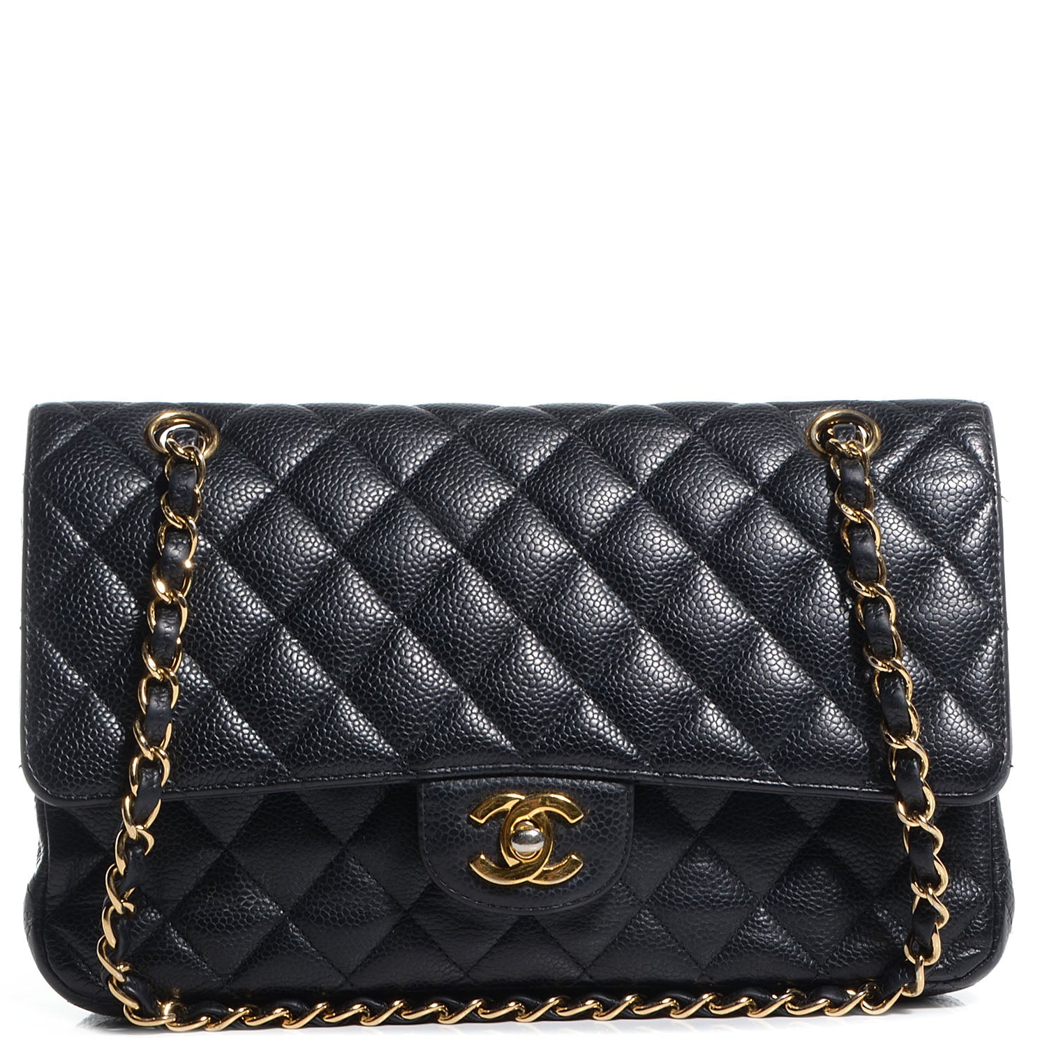 Chanel Caviar Quilted Medium Double Flap Black 1 of 8