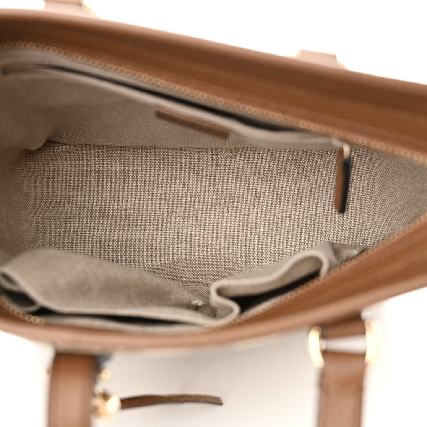 Monogram Small Bree Tote Beige Tabacco