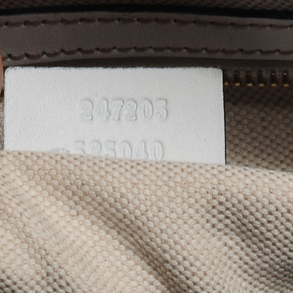 Gucci Monogram Selleria Calfskin Vintage Web Medium Boston Beige Blue Mystic White 8 of 8