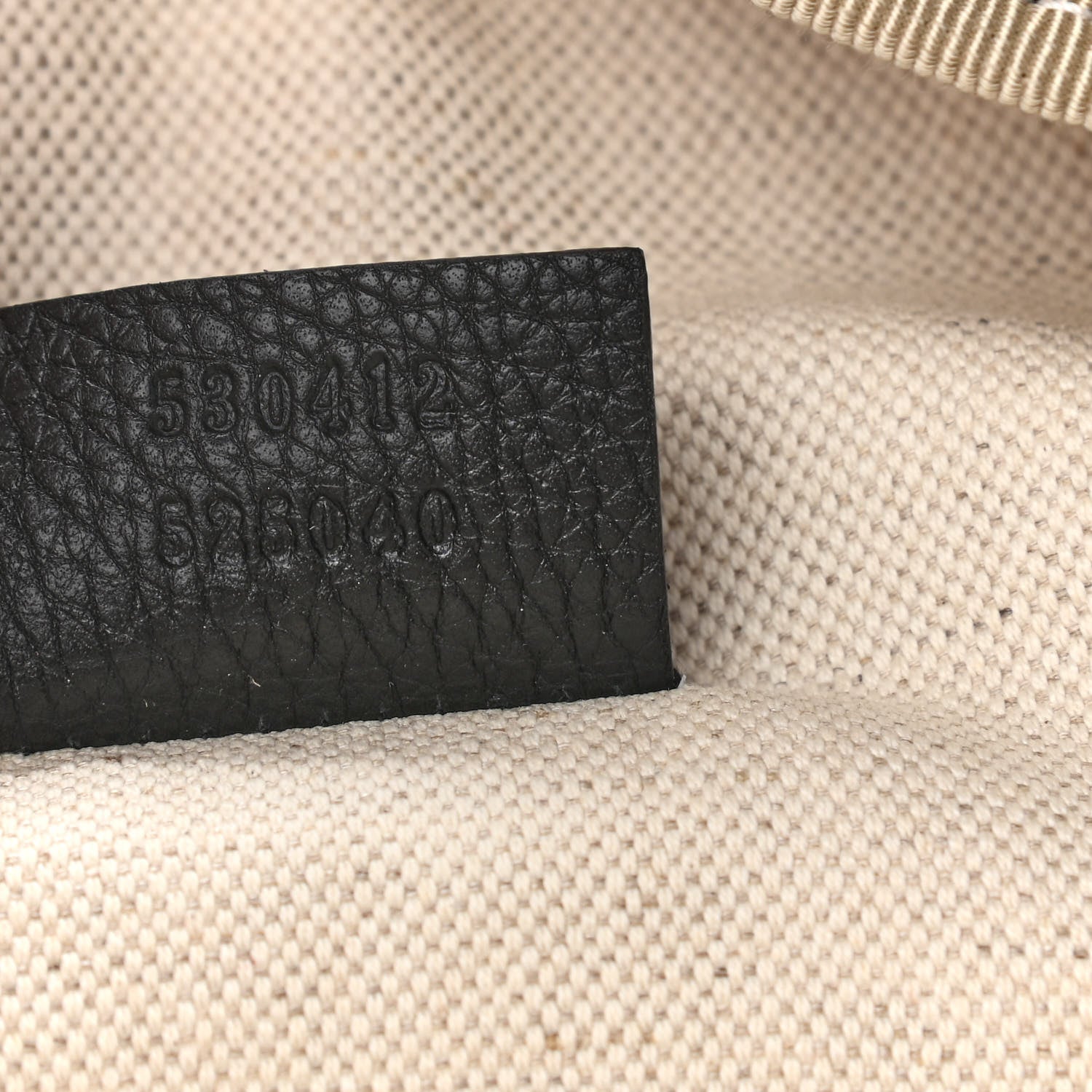 Gucci Grained Calfskin Logo Belt Bag Black 6 of 9