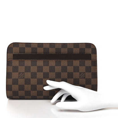 Louis Vuitton Damier Ebene Pochette Saint Louis Clutch 2 of 6