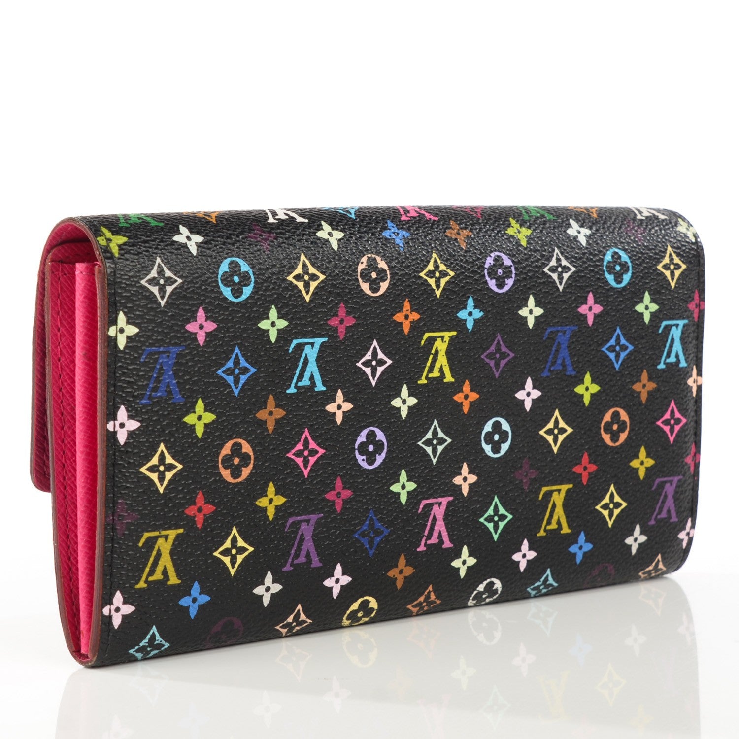 Louis Vuitton Monogram Multicolor Sarah Wallet Black Grenade 3 of 7