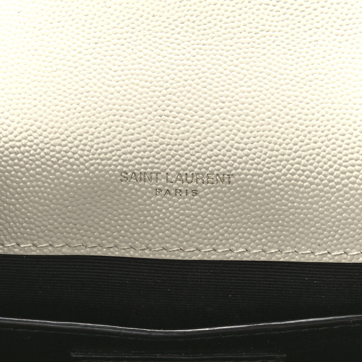 Saint Laurent Grain De Poudre Textured Mixed Matelasse Medium Triquilt Monogram Satchel Crema Soft 6 of 14