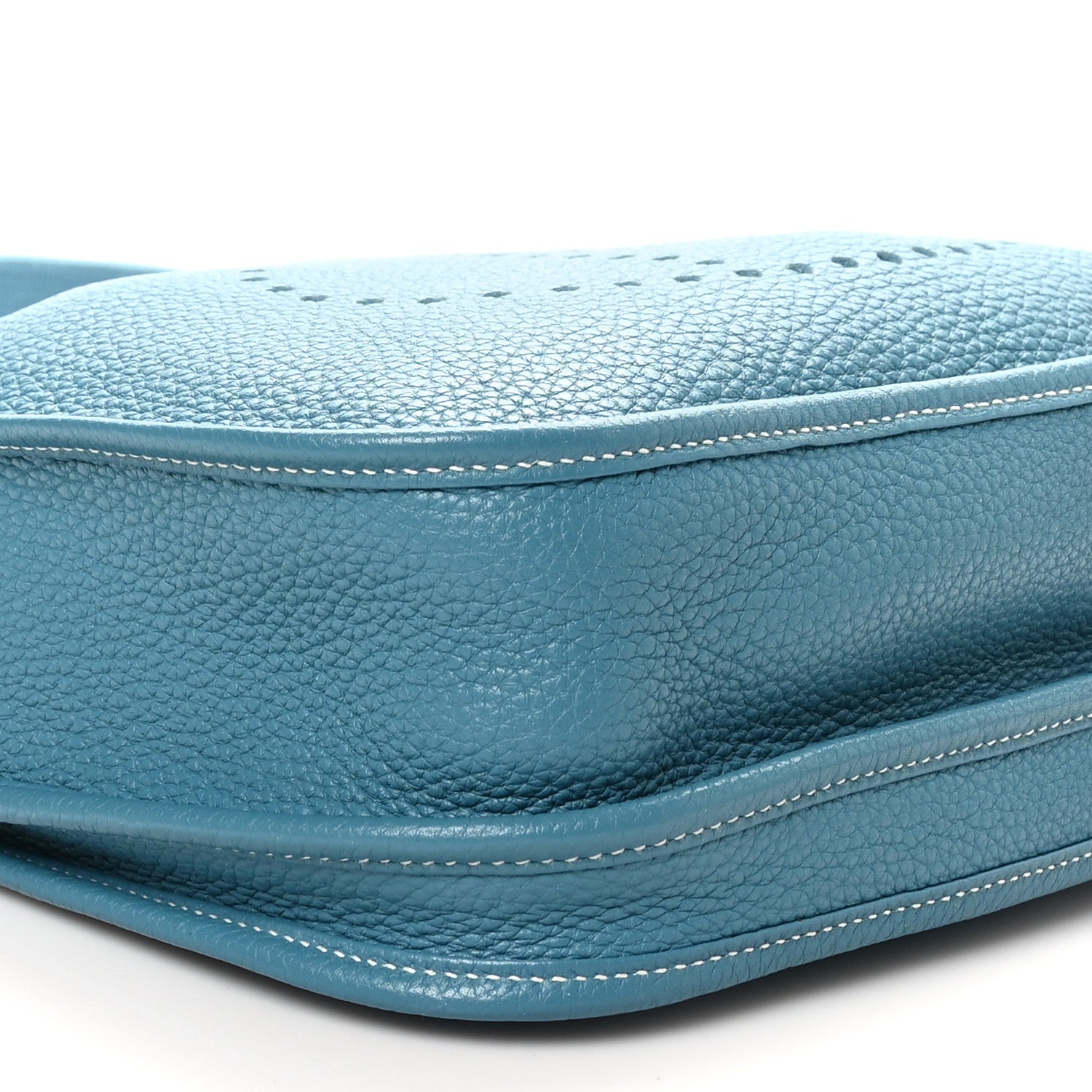Hermes Taurillon Clemence Evelyne III PM Blue Jean 9 of 10
